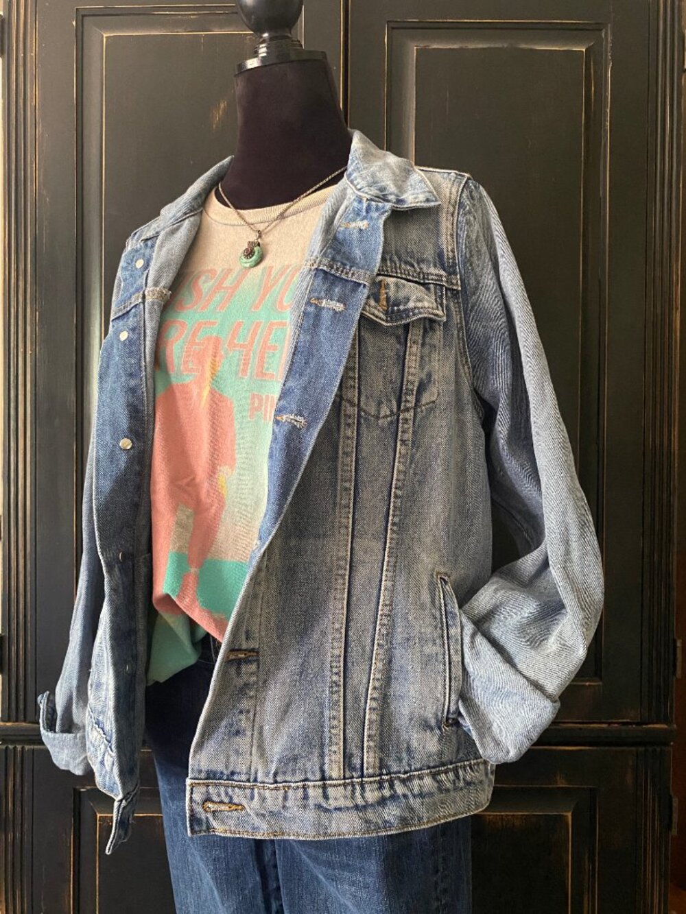 LIBIAN Jean Jacket | Button Front Denim Jacket | Women's Size 3X